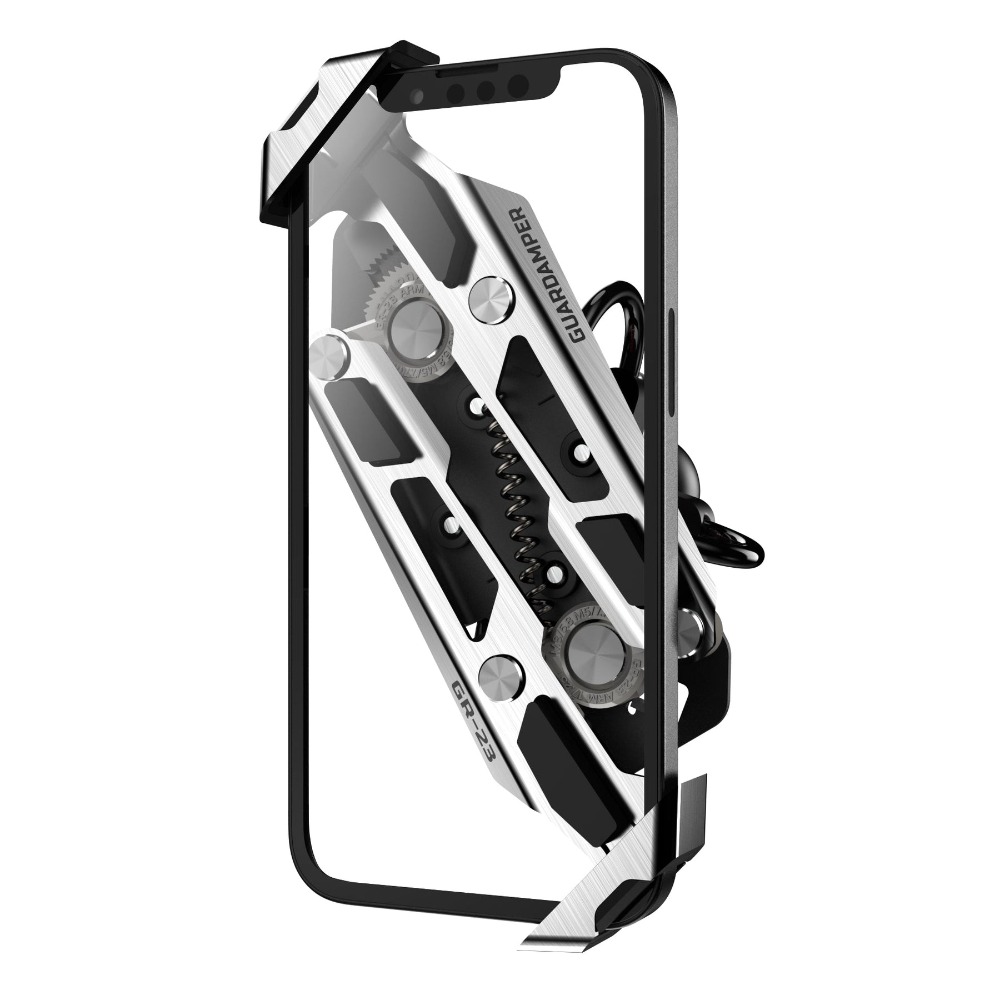 GUARDAMPER 銀刃 GR-23 專業 抗震 不鏽鋼 減震 機車 手機架 手機支架 機車手機架 WRI抗震-細節圖5