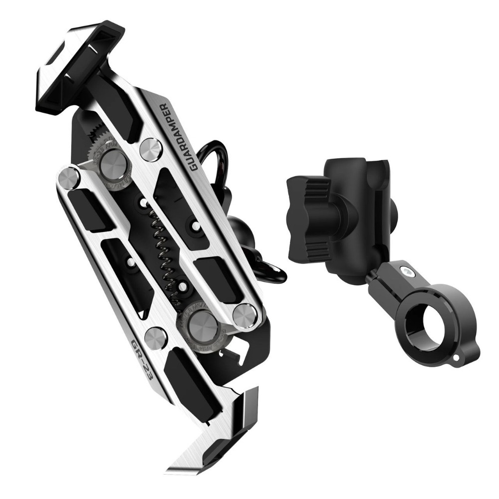 GUARDAMPER 銀刃 GR-23 專業 抗震 不鏽鋼 減震 機車 手機架 手機支架 機車手機架 WRI抗震-細節圖10