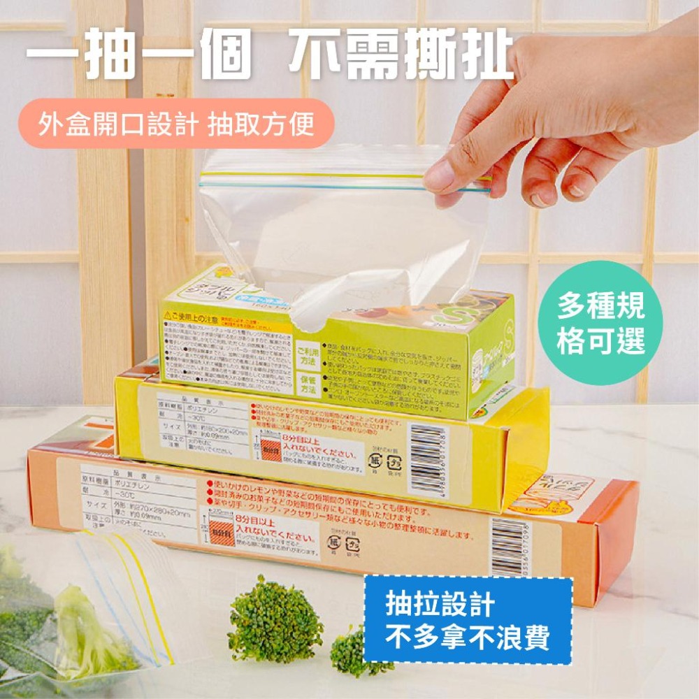 食物密封袋 食品保鮮袋 食物保鮮 食品PE袋 分類保鮮袋 PE厚夾鏈袋 蔬果生鮮袋 食物分類袋 雙層夾鏈袋 拉鍊保鮮袋-細節圖5