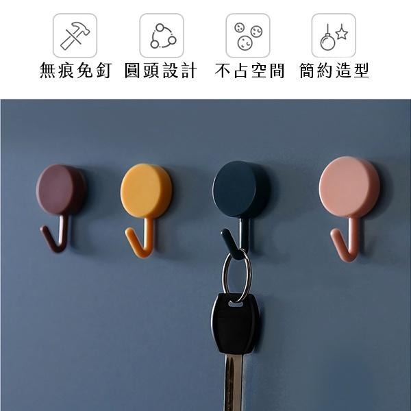 馬卡龍無痕掛鉤 免打孔無痕粘貼 圓形小掛勾 無痕掛勾 簡約掛勾 北歐風 小掛勾 彩色掛鉤 掛鈎 圓形掛鉤 北歐風圓形掛勾-細節圖9