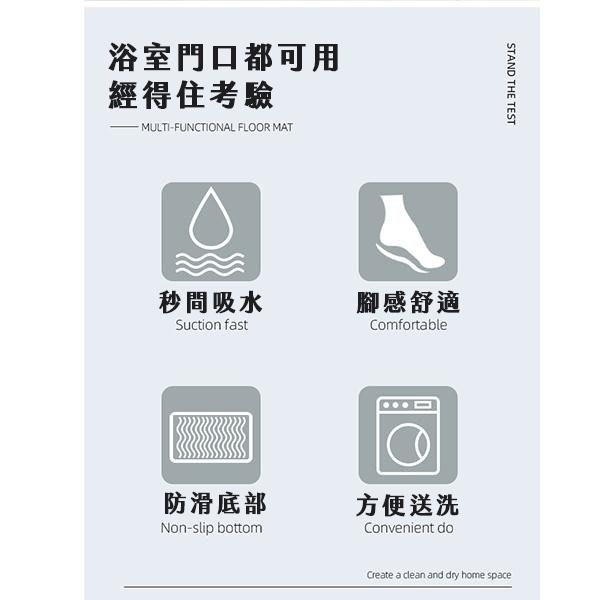 長毛地墊 地墊 浴室地墊 雪尼爾地墊 地毯 止滑墊 吸水地墊 吸水地毯 防滑腳踏墊 浴室腳踏墊 雪尼爾吸水踏墊 浴室踏墊-細節圖5