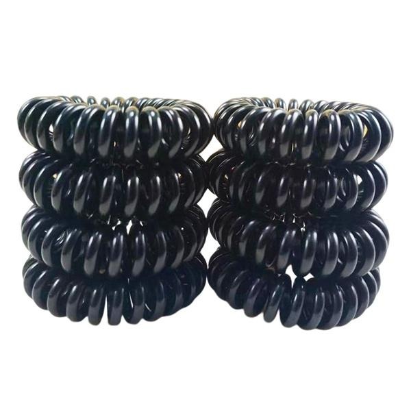 電話線髮圈 電話線無痕髮圈 無痕髮圈 髮繩 扎頭髮 髮飾 韓版髮束 造型髮圈 髮束 綁頭髮 頭飾 電話線髮束 電話線髮飾-細節圖2