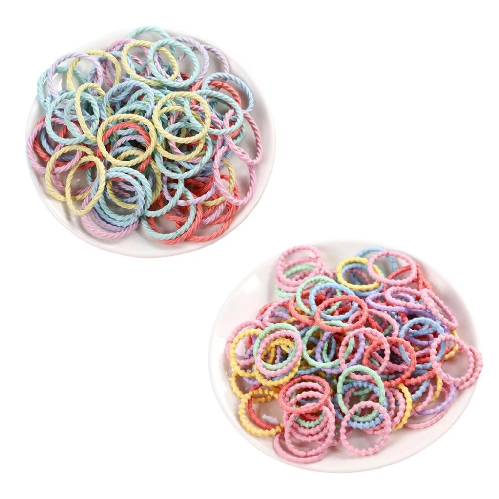 橡皮筋髮圈 不咬髮 1000條 韓系髮圈 兒童紮頭髮橡皮筋 多入組 糖果色髮圈 一次性橡皮筋 彈力髮圈 橡皮筋 兒童髮-細節圖3