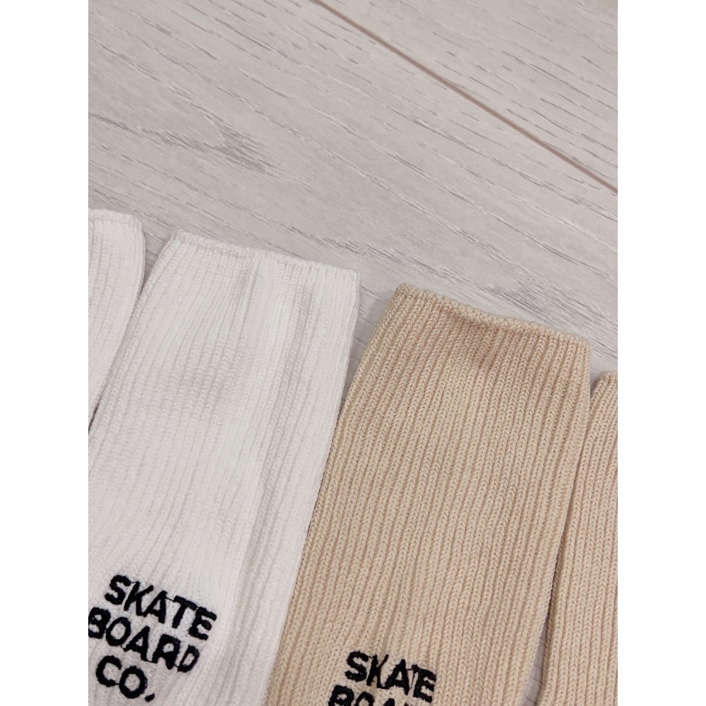 NagumoMiyuki｜skateboard刺繡半筒襪 一組2雙-細節圖3