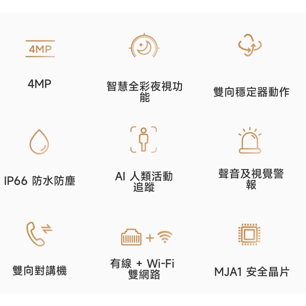 Xiaomi 室外攝影機 CW300 小米室外攝影機 CW300 監視器 攝影機 小米戶外攝影機 小米監視器 智能攝像機-細節圖2