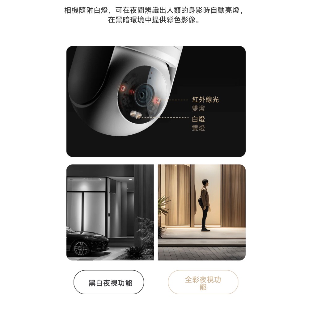 Xiaomi 室外攝影機 CW300 小米室外攝影機 CW300 監視器 攝影機 小米戶外攝影機 小米監視器 智能攝像機-細節圖10