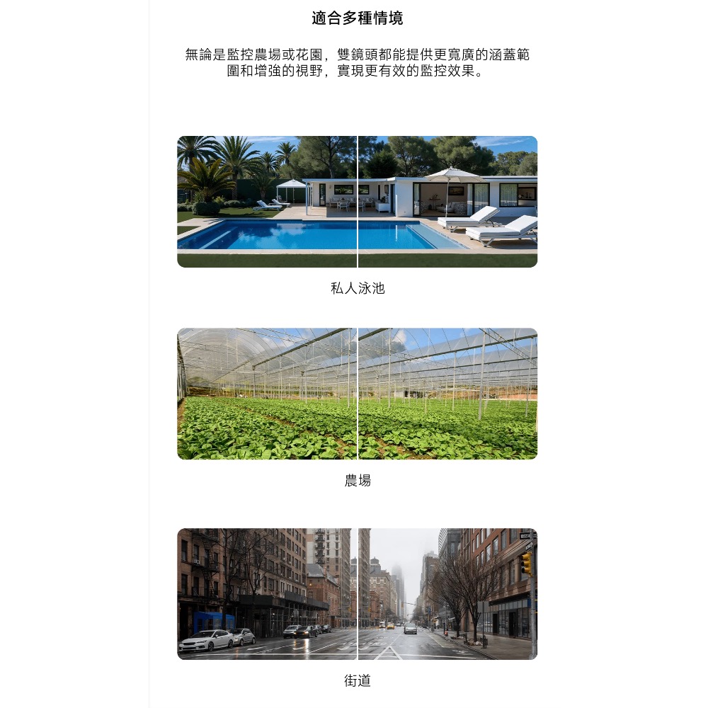 Xiaomi 室外攝影機 CW100 雙攝版 小米智慧攝影機 CW100 雙攝版 小米室外攝影機CW100 小米監視器-細節圖6