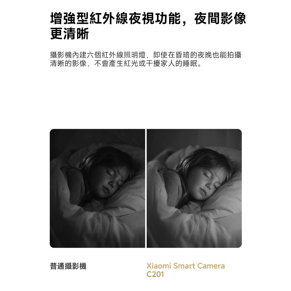 Xiaomi 智慧攝影機 C201 小米攝影機C201 小米攝影機 小米監視器 雲台版 1080p 台灣小米公司貨-細節圖10