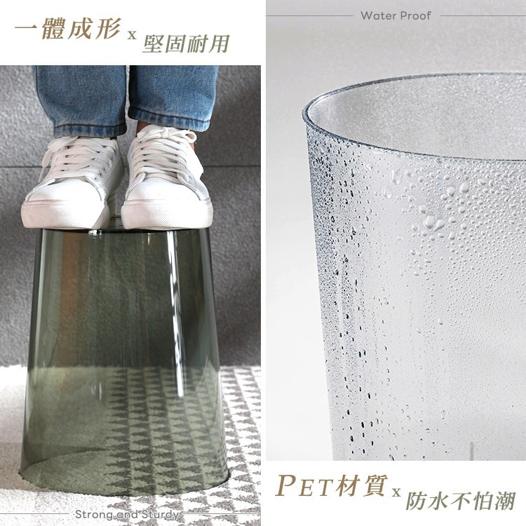 垃圾桶 廁所垃圾桶 垃圾桶北歐 浴室垃圾桶 垃圾筒 透明垃圾桶 防水垃圾桶 垃圾桶 5L 家用垃圾桶 壓克力【B062】-細節圖5