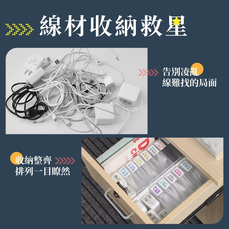 充電線收納盒 數據線收納盒 線材收納盒 電線收納盒 收納盒 桌上收納 桌面收納 儲物盒 整理盒 抽屜收納盒【I101】-細節圖3
