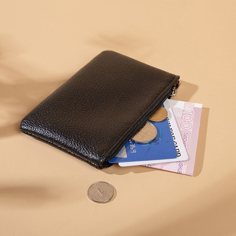 荔枝紋拉鍊錢包 短夾 大容量 多種顏色 零錢包 卡夾 禮物 收納零錢包 卡包 拉鍊錢包(CA006)-細節圖7