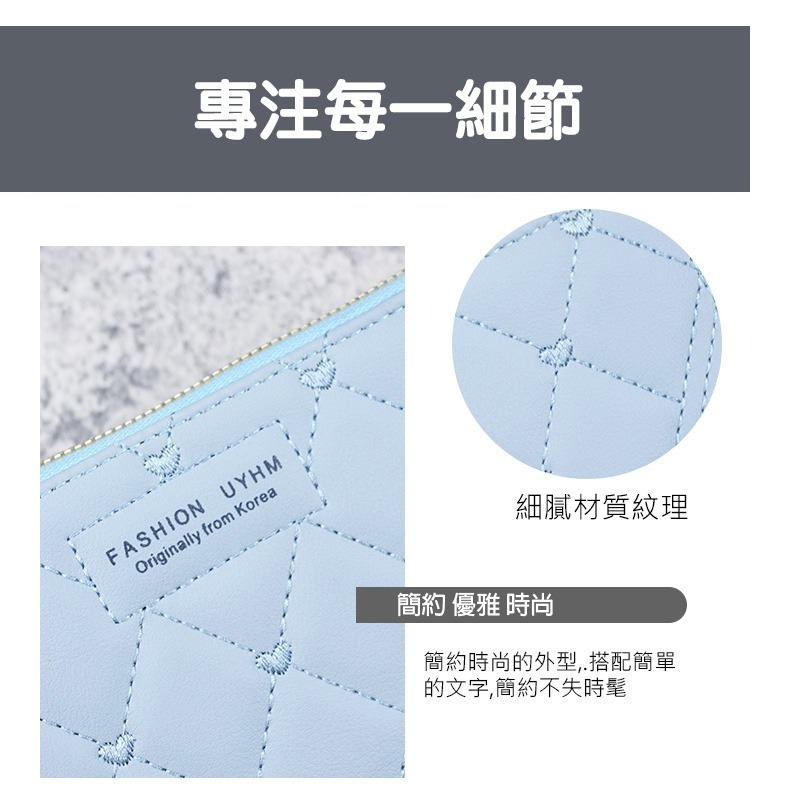 (當日出貨)新款韓系錢包 手拿包   錢包女式 長款拉鏈錢包 多功能百搭皮夾 大容量長款錢夾 長款錢包(CA007)-細節圖3
