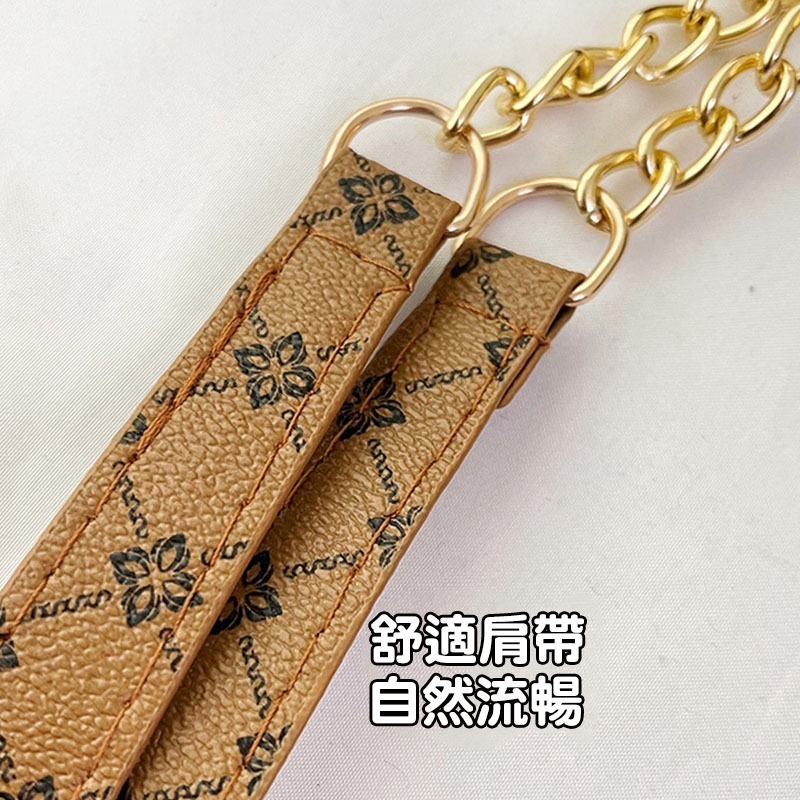 新款小鹿吊飾復古單肩包 大容量托特包 女包 PU皮拉鍊開合 大容量女式手提包 單肩包 (YA022)-細節圖5