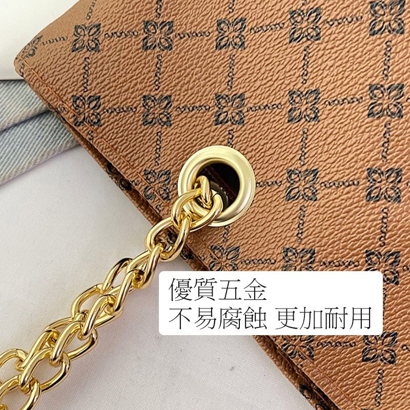 新款小鹿吊飾復古單肩包 大容量托特包 女包 PU皮拉鍊開合 大容量女式手提包 單肩包 (YA022)-細節圖7