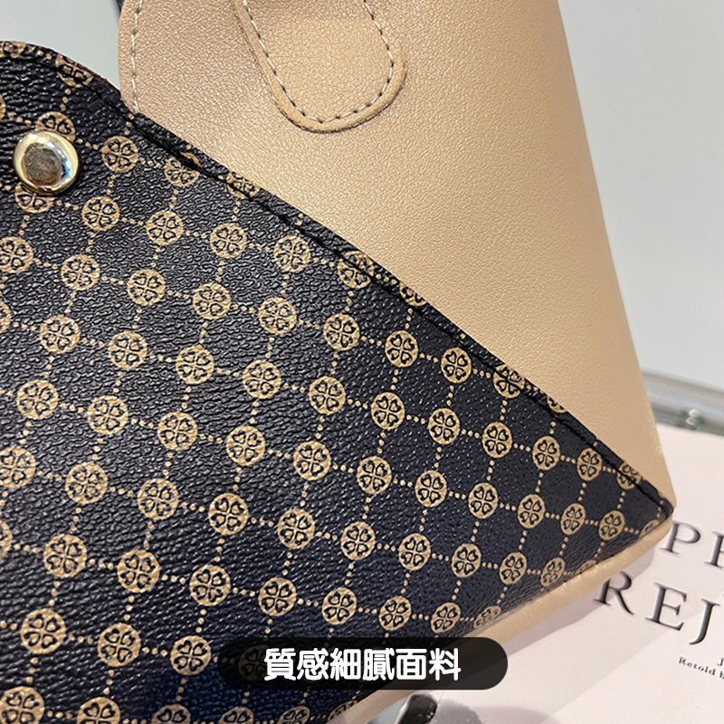 時尚撞色拼接手提包 女包大容量托特包 通勤包 單肩手提包 百搭包包 上班包學生包 休閒手提袋(YA027)-細節圖6