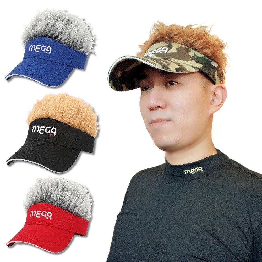 【MEGA GOLF 】日本設計保暖潮流造型帽 保暖 假髮帽 交換禮物 搞怪帽-細節圖4