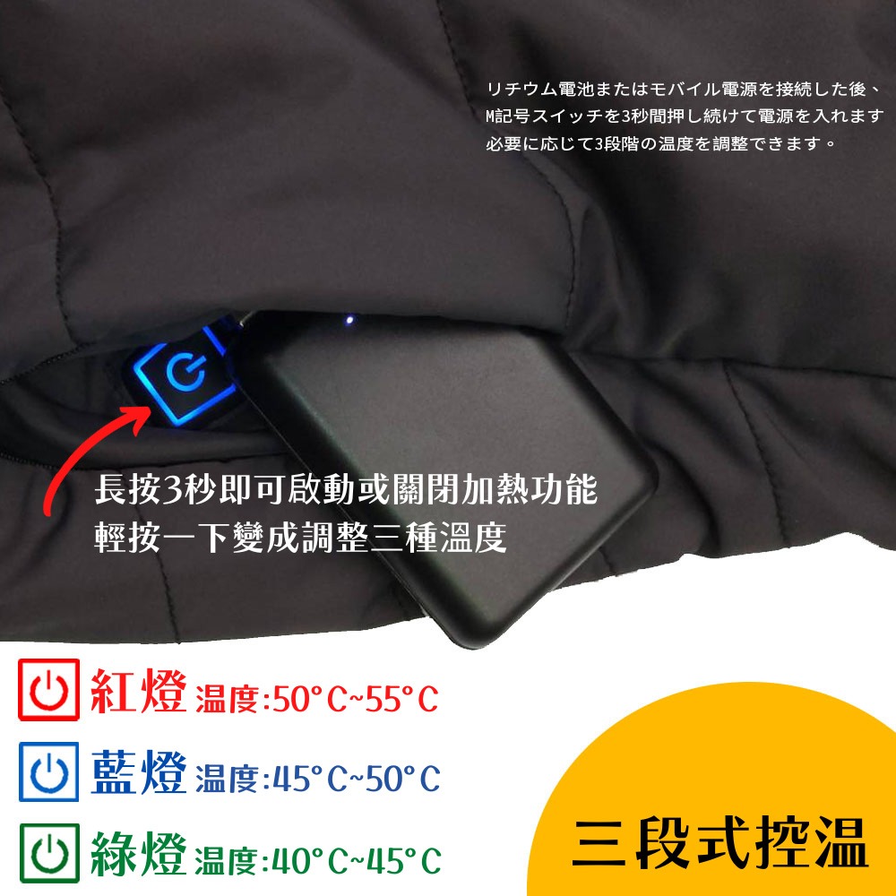 【MEGA COOHT】3M科技USB發熱背心-輕量PRO 男女共版 電熱背心 防風發熱背心 保暖背心 大尺碼-細節圖4