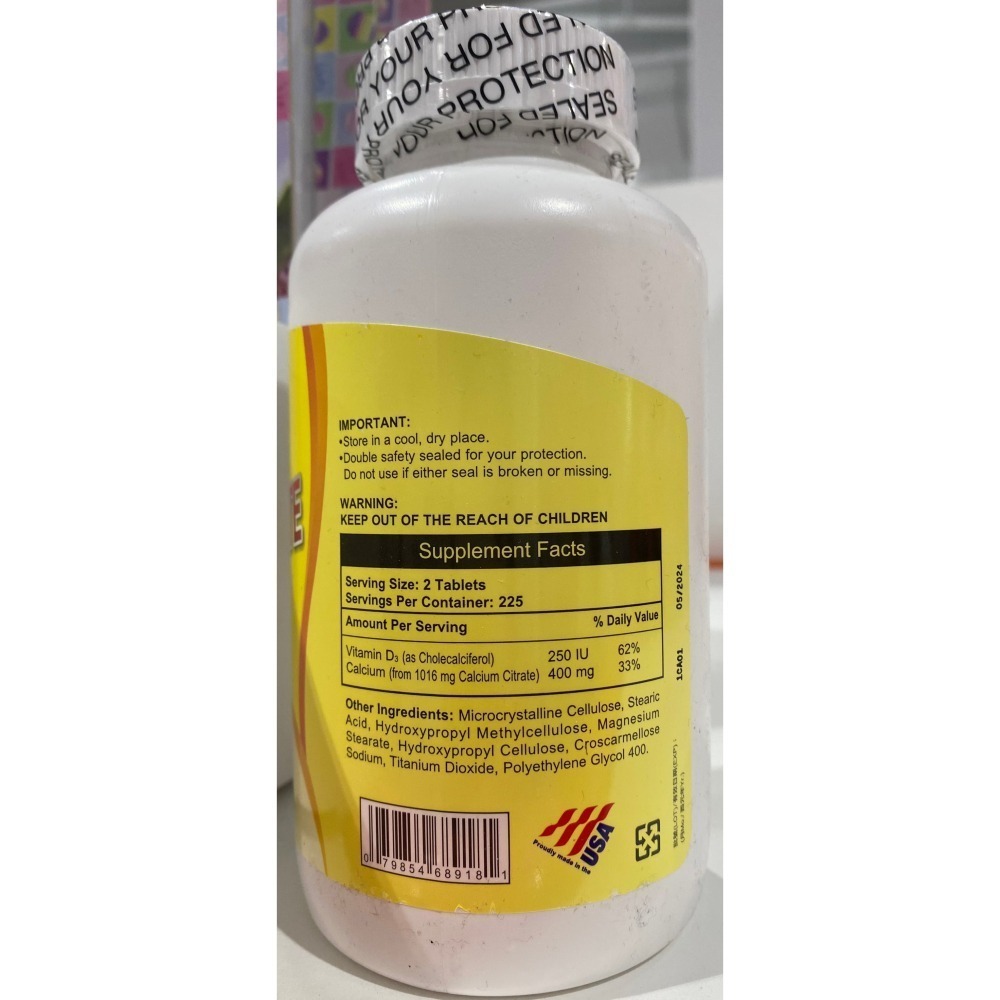 台中小蜜蜂美式賣場代購(開發票統編) National Vita 顧可飛 檸檬酸鈣錠 檸檬酸鈣 450錠-細節圖2