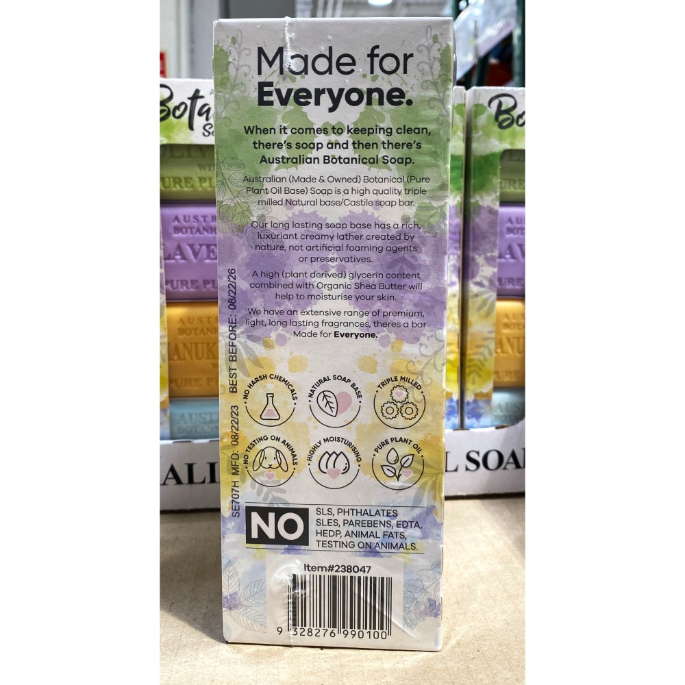 台中小蜜蜂美式賣場代購(開發票統編) 澳洲製植物精油香皂 組合 澳洲精油香皂 精油香皂 香皂 肥皂-細節圖3