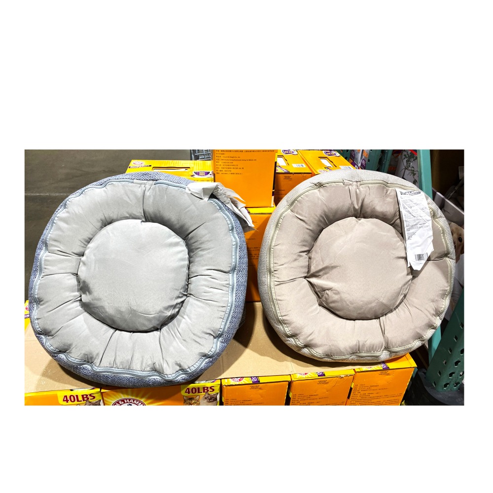 台中小蜜蜂美式賣場代購 (開發票統編) 科克蘭 22吋 圓形帶頂寵物床 寵物床-細節圖4