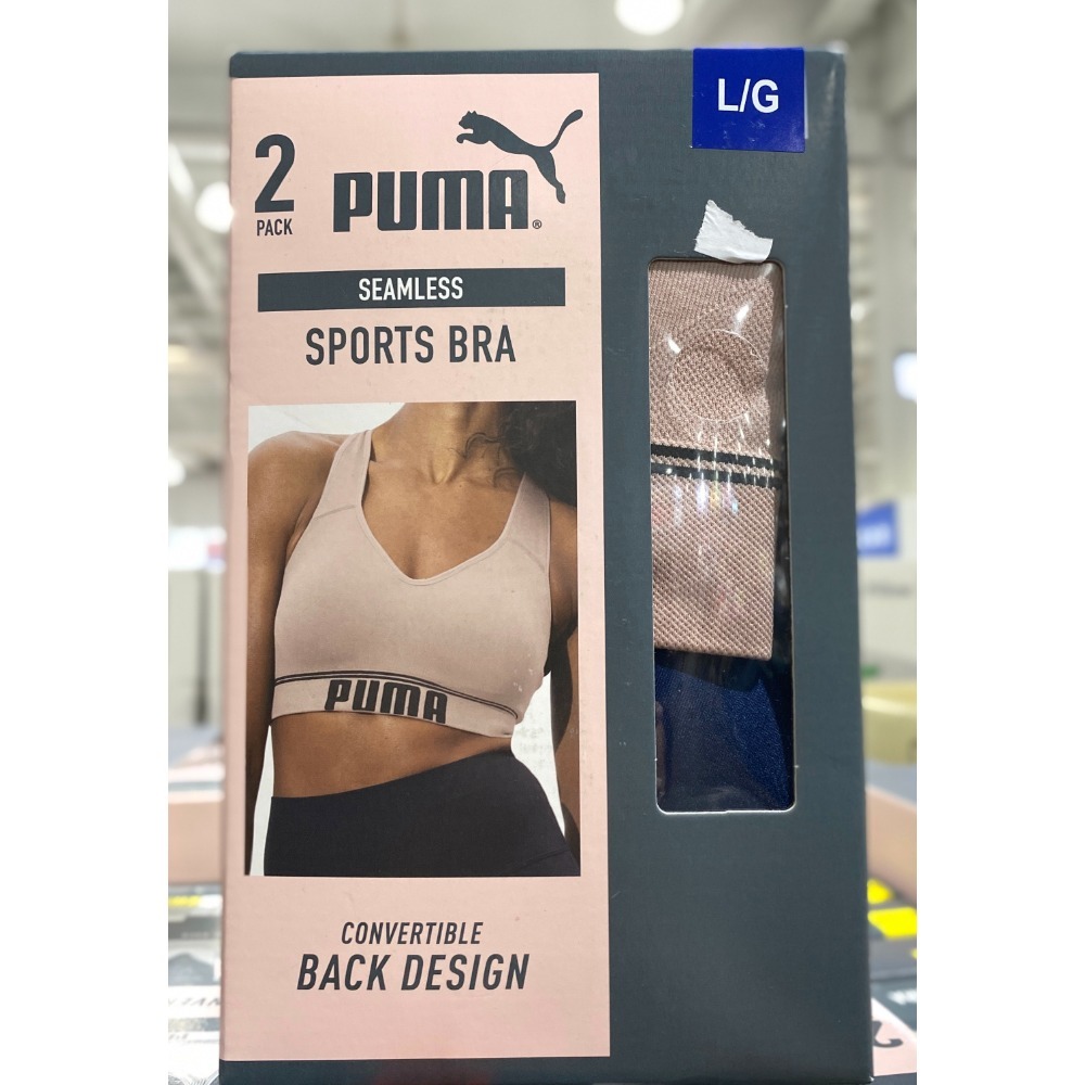 台中小蜜蜂美式賣場代購 (開發票統編) Puma 女 運動內衣 內衣 2件組-規格圖3