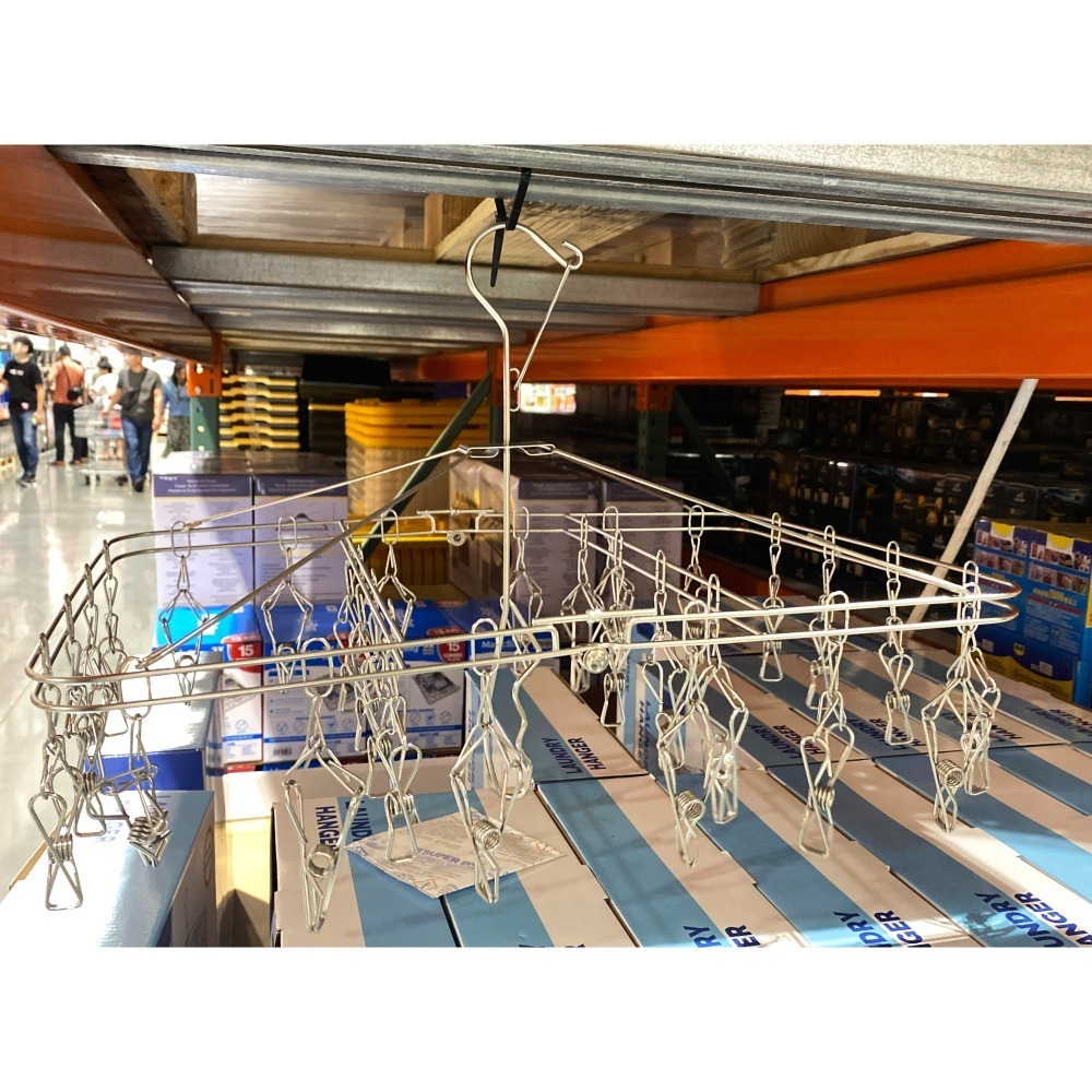 台中小蜜蜂美式賣場代購 (開發票統編) Oasiswj 不鏽鋼曬衣夾 曬衣夾 28夾 X 2件組-細節圖4