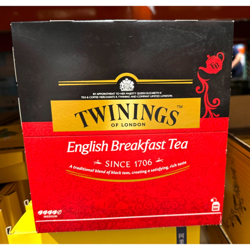 台中小蜜蜂美式賣場代購 (開發票統編) Twinings 早餐茶 伯爵茶 100包 紅茶 茶包 茶葉-規格圖7