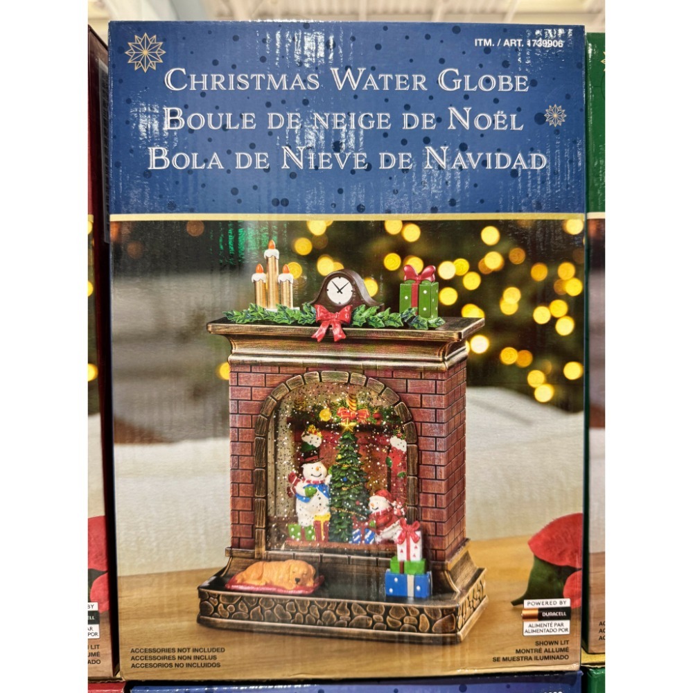 台中小蜜蜂美式賣場代購 (開發票統編) LED 聖誕火爐造型裝飾 聖誕節 耶誕 聖誕 擺飾 交換禮物-規格圖7