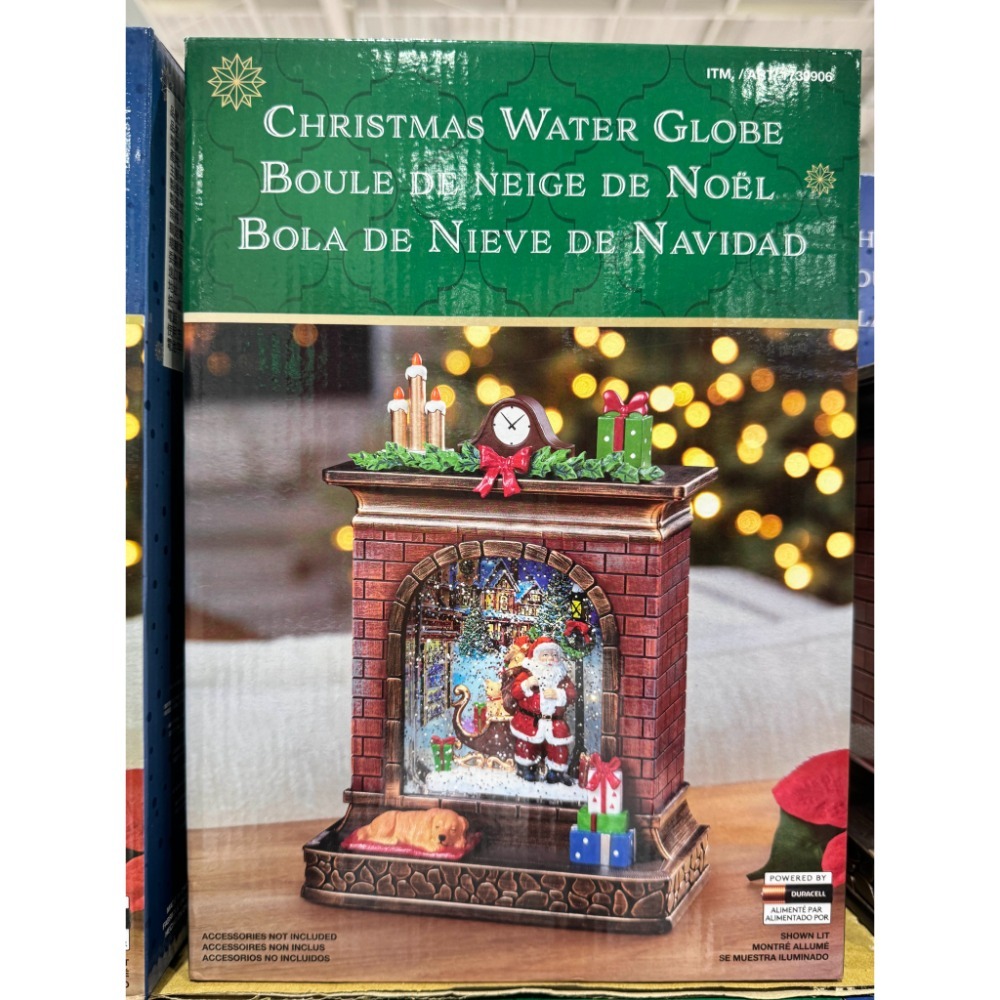 台中小蜜蜂美式賣場代購 (開發票統編) LED 聖誕火爐造型裝飾 聖誕節 耶誕 聖誕 擺飾 交換禮物-規格圖7