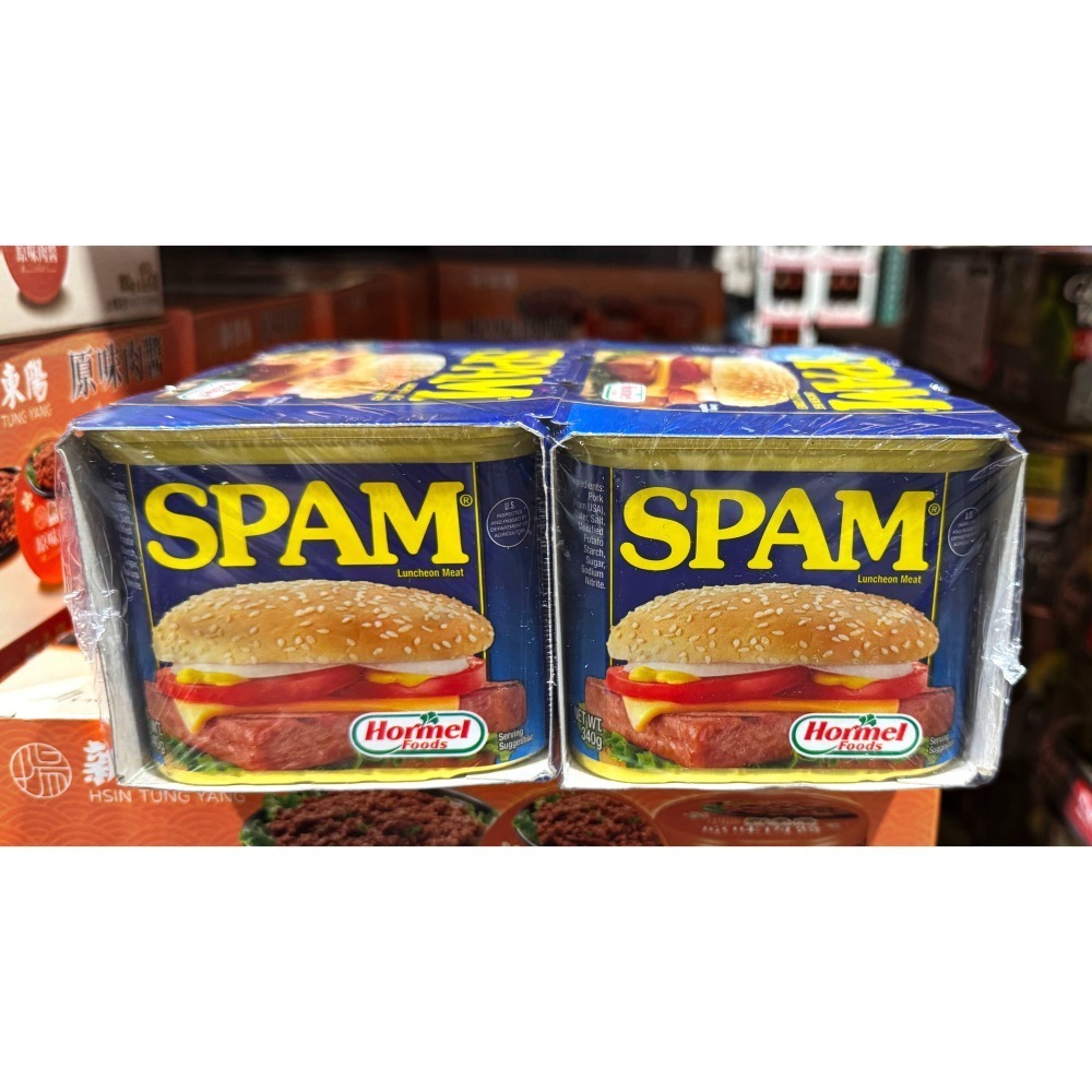 台中小蜜蜂美式賣場代購 (開發票統編) SPAM 好味餐肉 罐頭 豬肉 餐肉 午餐肉 肉排 6入-細節圖2