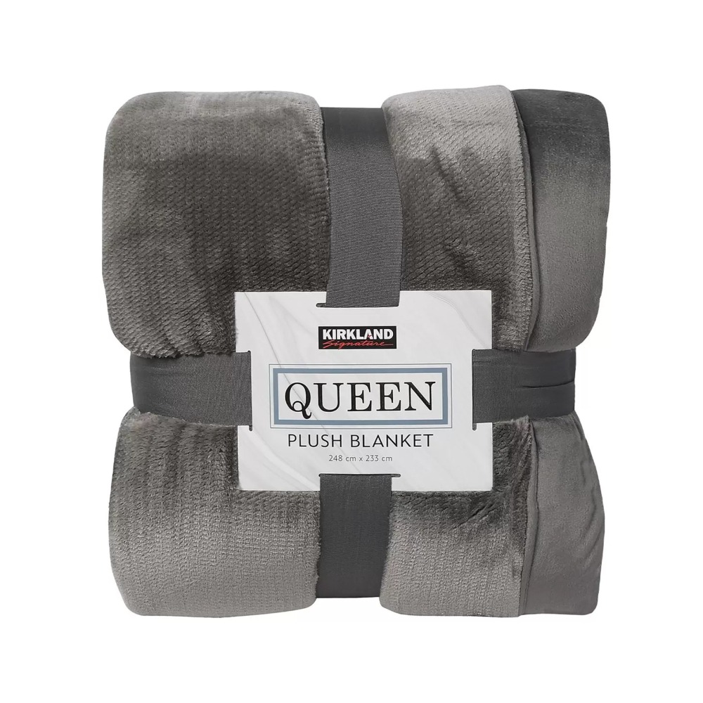 台中小蜜蜂美式賣場代購 (開發票統編) 科克蘭 雙人 舒適毯 毯子 毛毯 懶人毯 保暖 雙人毯 248x233cm-細節圖3