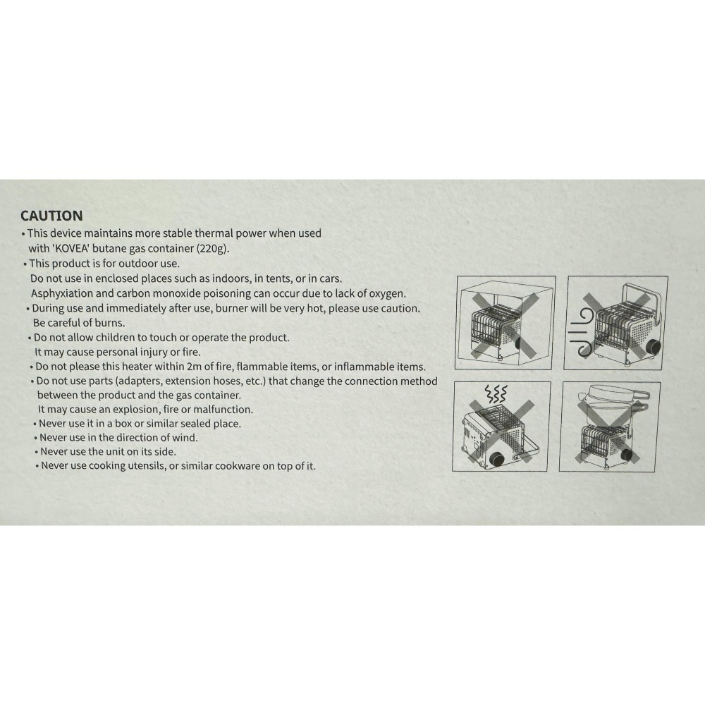 台中小蜜蜂美式賣場代購 (開發票統編) Kovea 可攜式 不鏽鋼暖爐 KGH-2010 暖爐 戶外暖爐 附收納袋-細節圖3