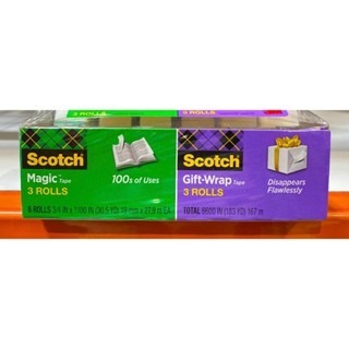 台中小蜜蜂美式賣場代購 (開發票統編) 3M SCOTCH 隱型膠帶 透明膠帶 各三入 膠帶-細節圖2