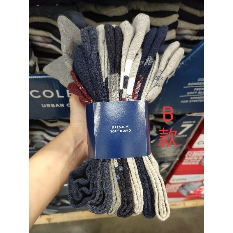 台中小蜜蜂美式賣場代購 (開發票統編) Cole Haan 男 休閒襪 紳士襪 襪子 七入組 單一尺寸-細節圖4