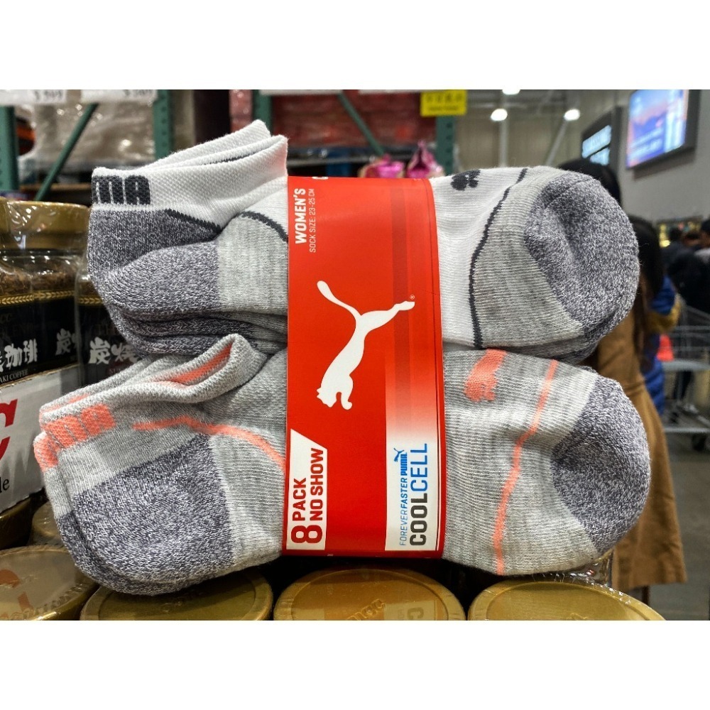 台中小蜜蜂美式賣場代購 (開發票統編) PUMA 女快乾排汗短襪 快乾襪 女襪 短襪 排汗襪 襪子 8雙入-細節圖2