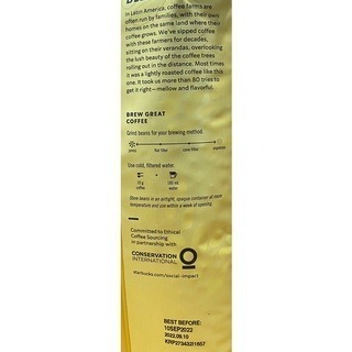 台中小蜜蜂美式賣場代購 (開發票統編) 星巴克 黃金烘焙綜合咖啡豆 咖啡豆 咖啡 1.13公斤-細節圖3