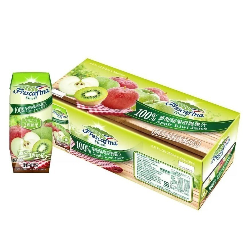 台中小蜜蜂美式賣場代購(開發票統編) 嘉紛娜 100%初榨 多酚 葡萄汁 橙香 蔬果汁 蘋果奇異果汁 蘋果 奇異果 果汁-規格圖4