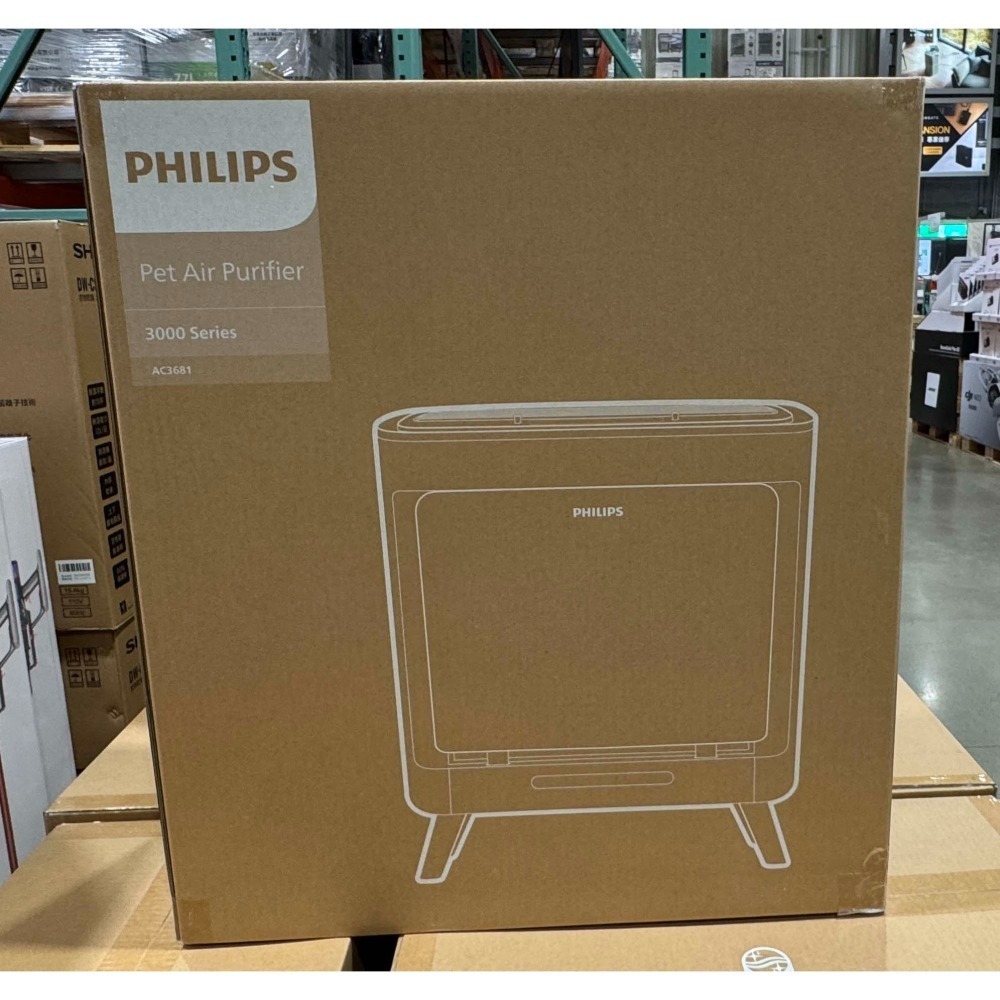 台中小蜜蜂美式賣場代購 (開發票統編) PHILIPS 飛利浦 寵物抗敏 空氣清淨機 AC3681 毛小奈 清淨機-細節圖6