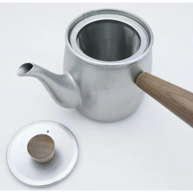 ~* 平安喜樂 *~MIYACO 宮崎製所 日本製 附濾網 霧面不鏽鋼 急須壼 茶壼 茶具 380cc-細節圖3