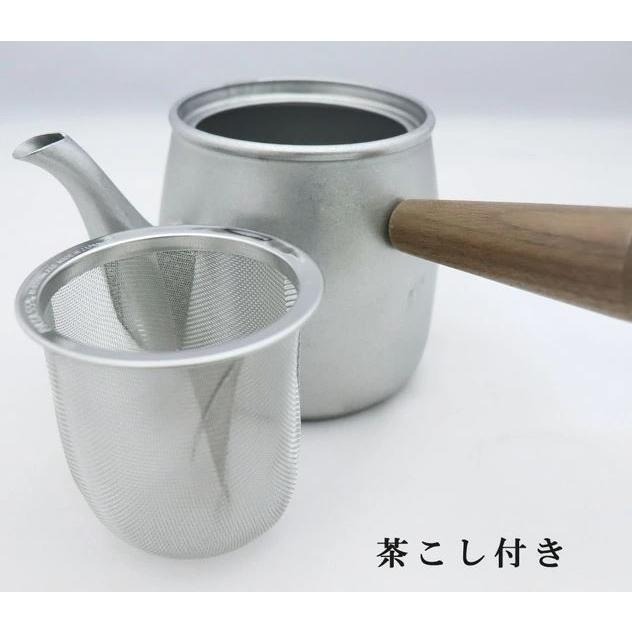 ~* 平安喜樂 *~MIYACO 宮崎製所 日本製 附濾網 霧面不鏽鋼 急須壼 茶壼 茶具 380cc-細節圖4