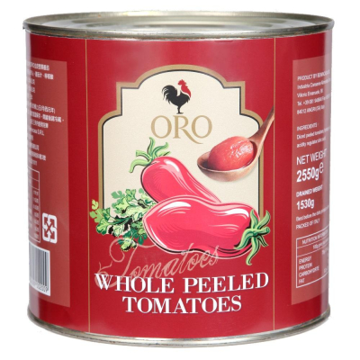 ~* 平安喜樂*~ 義大利 ORO 去皮整顆番茄 蕃茄 2550g/罐(超取限一罐)