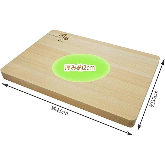 ~*平安喜樂*~日本製 KAI 貝印 檜木砧板 關孫六 切菜板  菜砧 AP-5220 大 45*30cm 軟木板不傷刀-細節圖3