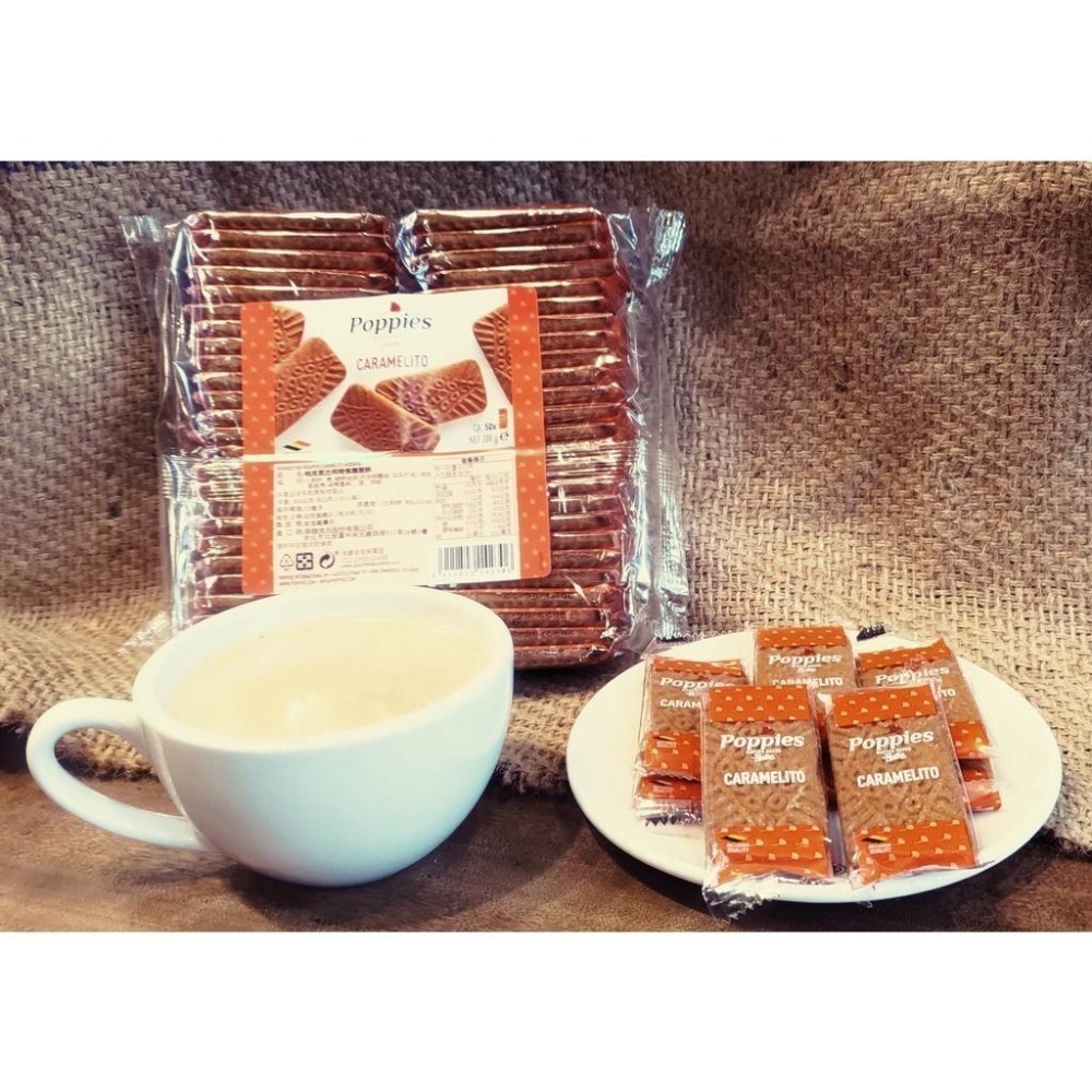 ~*平安喜樂*~ Poppies 帕皮思 焦糖餅 焦糖脆餅 餅乾 25入-細節圖2