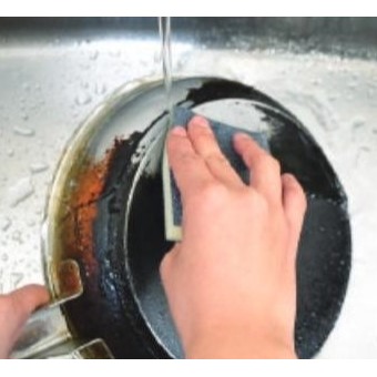 ~*平安喜樂*~日本 創和 SOWA 不鏽鋼刷 鍋刷  研磨 焦垢海綿 拋光 免洗劑 免清潔劑 菜瓜布-細節圖6