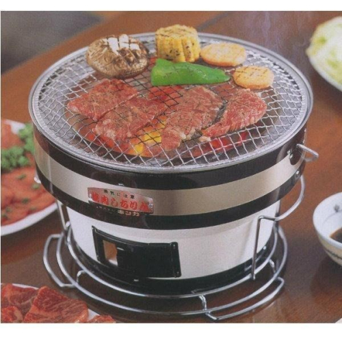 ~*平安喜樂 *~日本製 桌上型 圓形碳烤爐 烤肉爐 燒烤爐 珪藻土 B-16