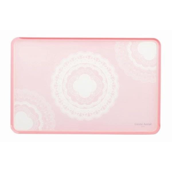 ~*平安喜樂*~日本pearl  Licute Aerial 輕量砧板 雙面切菜板 抗菌 水果板 隔水 止滑 粉紅蕾絲-細節圖2