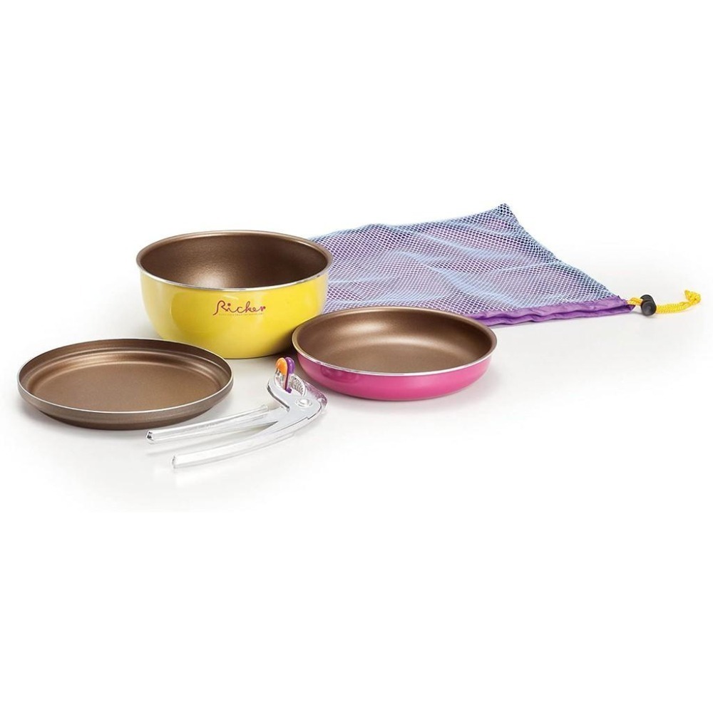 ~* 平安喜樂 *~ 日本和平 Freiz 野餐迷你鍋五件組 RIC-001 露營 野餐 輕量 便攜爐具-細節圖2