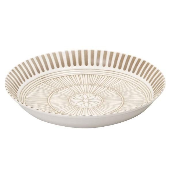 ~* 平安喜樂 *~日本製 美濃燒 大盤子 2入 22.5公分 白色 紙盒裝 禮物 16645-細節圖2