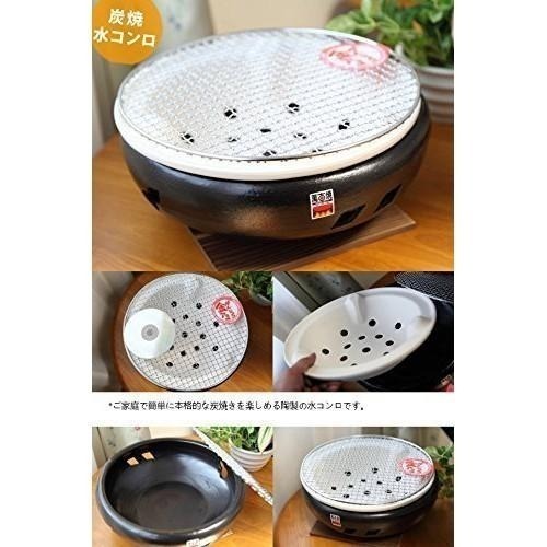 ~* 平安喜樂*~日本製 萬古燒 伊勢炭烤爐 大 30cm 燒烤爐 珪藻土 燒肉爐 烤肉爐 炭烤爐-細節圖2