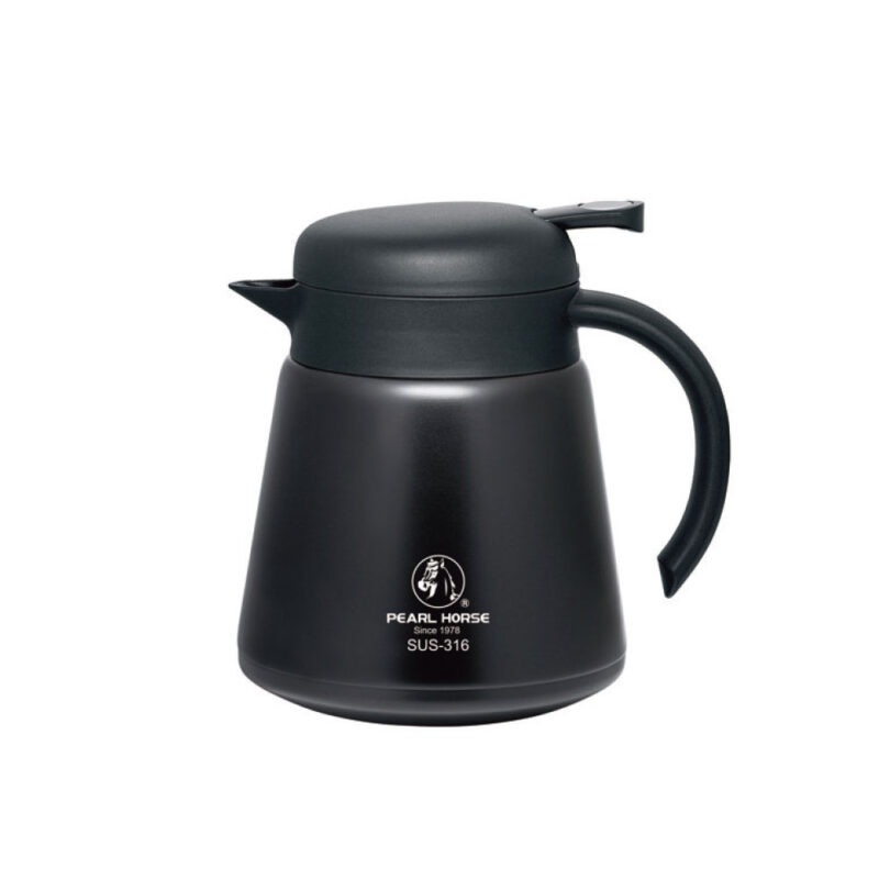 ~* 平安喜樂 *~ 寶馬牌 316不鏽鋼 保溫咖啡壺 800cc 熱水壺 SHW-CF-800 黑 紅 不鏽鋼-細節圖2